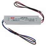 Driver LED 12Vdc 18W 1,5A IP67 MW LPH-18-12