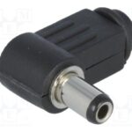 Conector Alimentacion DC 2,5x5,5x9mm Acodado