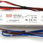 Driver LED 5Vdc 30W 5A IP67 MW LPV-35-5