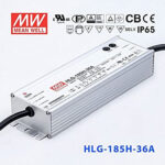 Driver LEDs 18-36Vdc 187W 5,2A IP65 MW HLG-185H-36A