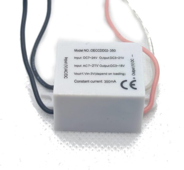Driver Lineal LED 3-21Vdc 350mA IP65 Alimentación AC/DC