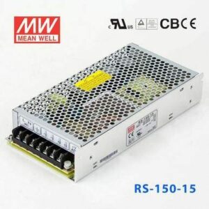 Fuente Alimentacion Conmutada 15Vdc 150W 10A Rejilla MW RS-150-15