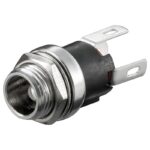Conector Alimentacion DC Hembra Chasis 5,5x2,5mm Soldar