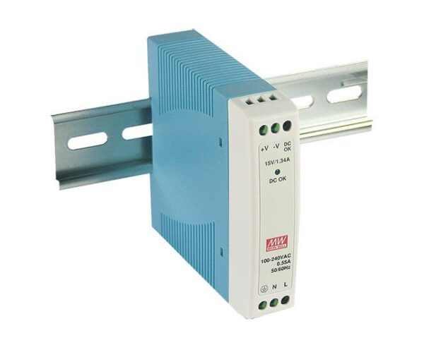 Fuente Alimentación CARRIL DIN 12Vdc 10W 0,84A MW MDR-10-12