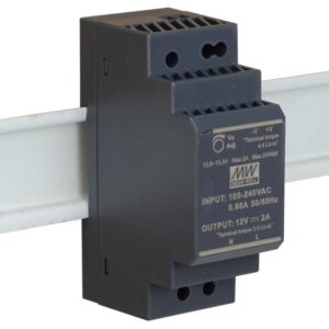 Fuente Alimentación CARRIL DIN 12Vdc 24W 2A MW HDR-30-12