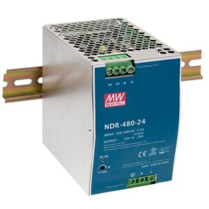 Fuente Alimentación CARRIL DIN 24Vdc 480W 20A MW NDR-480-24