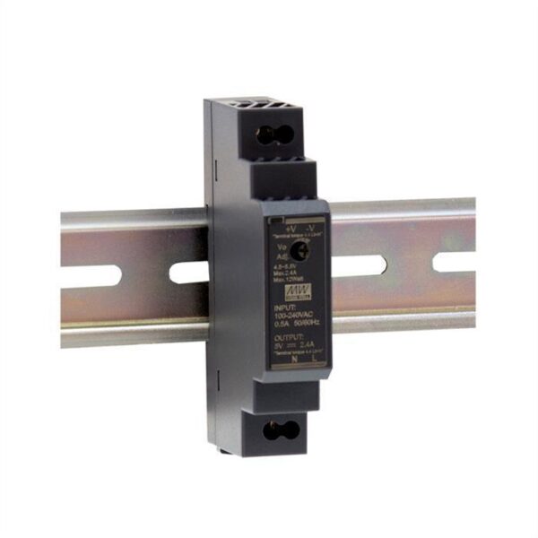 Fuente Alimentación CARRIL DIN 5Vdc 12W 2,4A MW HDR-15-5