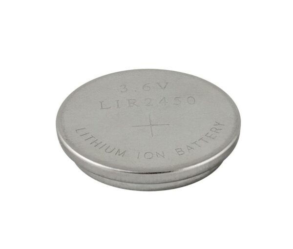 Bateria LITIO CR2450 3,6V/120mAh Tipo BOtón 24,5x5mm