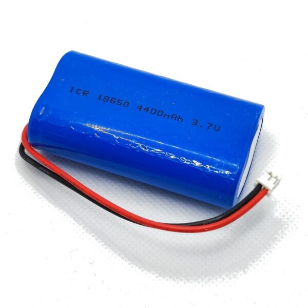 Bateria LITIO ICR18650x2 3,7V/4400mAh Terminales Cables Conector