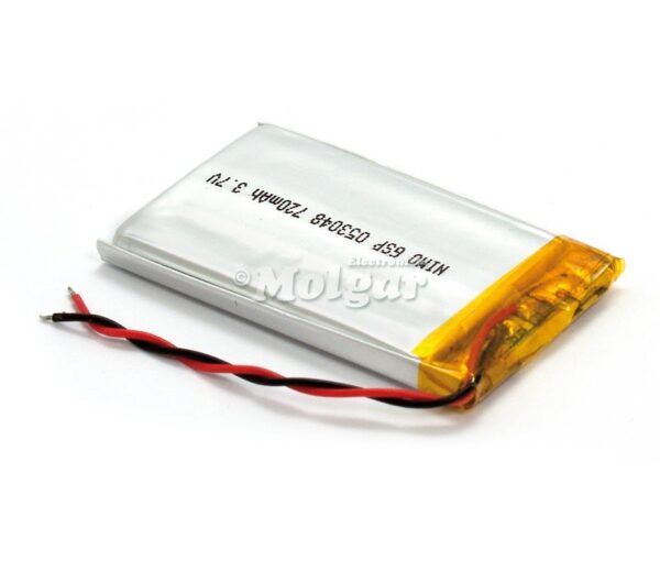 Batería LITIO 3,7V/720mAh cto.Control GSP053048