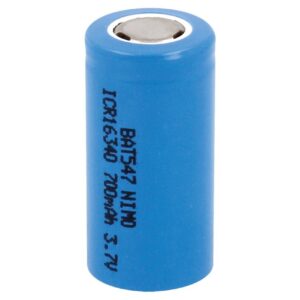 Batería LITIO ICR16340 3,7V/700mAh Terminales Plano