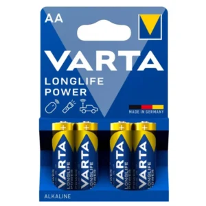 PILA AA/LR06 Alcalina 1,5V VARTA LONGLIFE Power (Blister 4 Unidades)