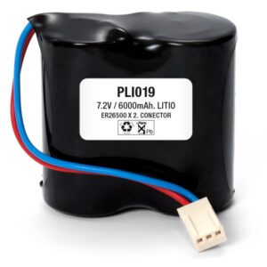 PILA LITIO ER26500x2 7,2V/6000mAh Terminales Cable conector