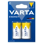 PILA C/LR14 Alcalina 1,5V VARTA ENERGY (Caja 10 Blister de 2 pilas)