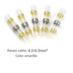 Conector Empalme Cable-Cable aislado termorretractil Amarillo