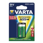 Bateria NI-MH 6F22 9V/200mAh VARTA (Blister 1 Unidad)