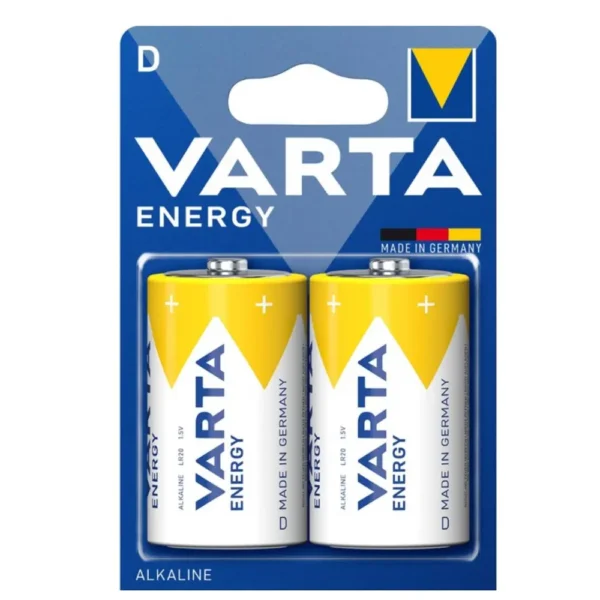 PILA D/LR20 Alcalina 1,5V VARTA ENERGY (10 Blister de 2 pilas)