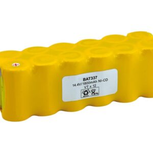 Batería NI-CD MiniR14 SCx12 14,4V/2000mAh Terminales Soldar