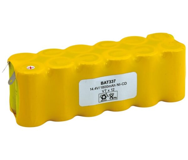 Batería NI-CD MiniR14 SCx12 14,4V/2000mAh Terminales Soldar