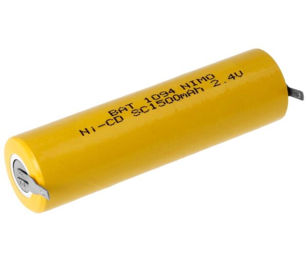 Batería NI-CD SC1500 2,4V/1500mAh Terminales Soldar