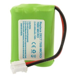 Batería NI-MH 2/3AAAx2 2,4V/400mAh Terminales Cables conector