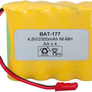 Batería NI-MH AA/R6x4 4,8V/2000mAh Terminales Cables Conector