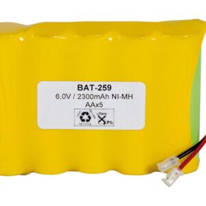 Batería NI-MH AA/R6x5 6V/2500mAh Terminales Cable Conector