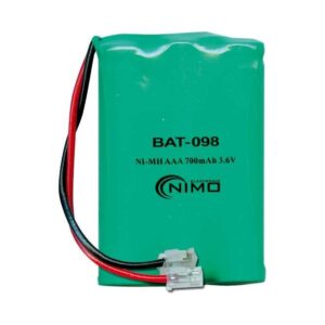 Batería NI-MH AAA/R3x3 3,6V/700mA T207 Terminales Cables conector