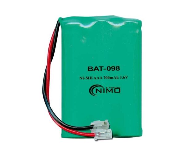 Batería NI-MH AAA/R3x3 3,6V/700mA T207 Terminales Cables conector