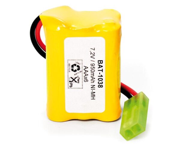 Batería NI-MH AAA/R6x6 7,2V/950mAh Terminales Cables conector