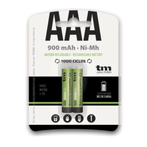 Batería NI-MH AAAR3 1,2V/900mAh TM (Blister 2 Unidades)