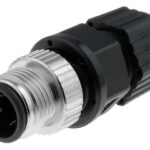 Conector M12 Macho 4 pin Recto Aereo