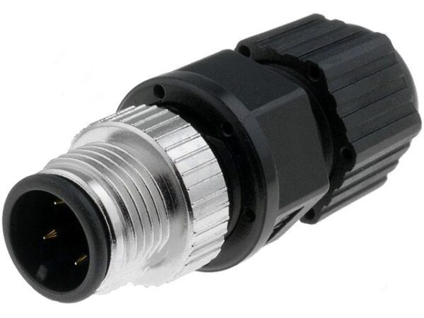 Conector M12 Macho 4 pin Recto Aereo