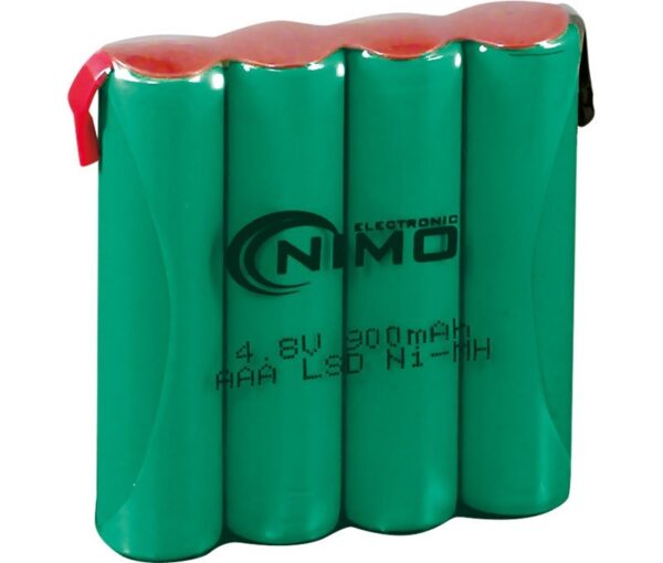 Batería Ni-Mh AAA/R6x4 4,8V/900mA Terminales Soldar