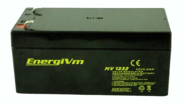 Bateria PLOMO AGM 12V/3,3Ah 134x67x67mm ENERGIVM