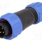 Conector Macho 4 pines IP68 Redondo con Rosca Interior AEREO