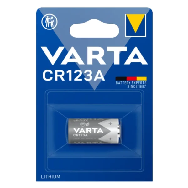 PILA LITIO CR123A VARTA 3V/1500mAh 6205301401 (Blíster 1 Unidad)