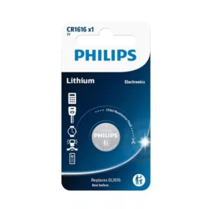 PILA LITIO CR1616 PHILIPS 3V/50mAh (Blister 1 pila)