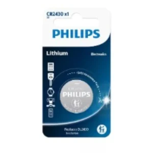 PILA LITIO CR2430 PHILIPS 3V/250mAh (Blister 1 Pila)