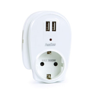 Cargador USB 2xUSB-A Schuko