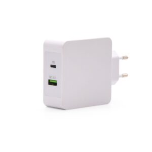 Cargador USB-C/PD USB-A/QC 30W BLANCO TOOQ
