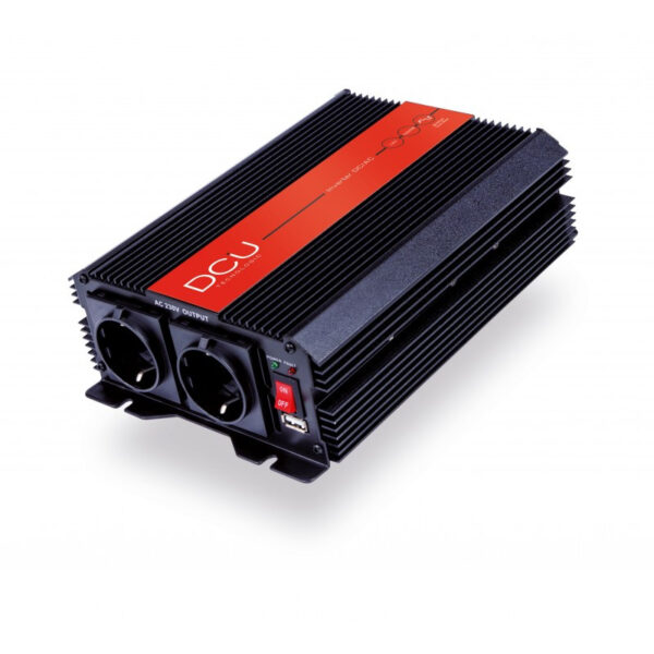 INVERSOR Tensión DC/AC Entrada 24Vdc  1500W +USB Onda Modificada DCU