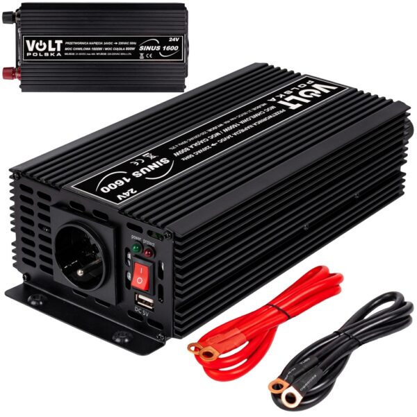 INVERSOR Tensión DC/AC Entrada 24Vdc 800W Onda Pura VOLT