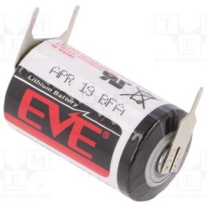 PILA LITIO ER14250/PFR 3,6V/1200mAh EVE 3 pines (Positivo en 1 pin) 1/2AA 1/2R6