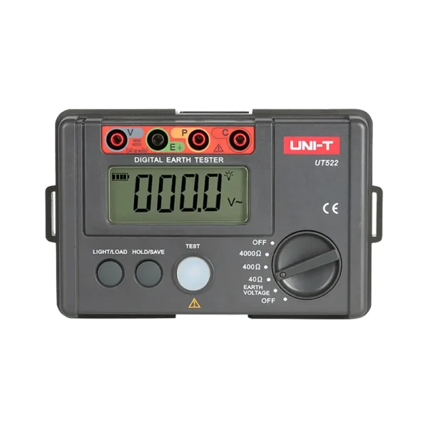 Medidor Resistencia Tierra 4000Ω AC 400V UNI-T UT-522