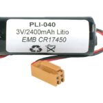 PILA LITIO CR17450SE 3V/2400mAh Terminales Cables conector