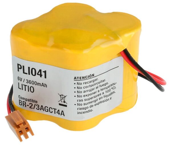 PILA LITIO 6V/2800mAh 2/3Ax4 Cable y Conector BR2/3AGCT4A