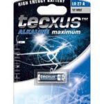 PILA A27/LR27A Alcalina 12V TECXUS Maximum (Blister 1 Unidad)