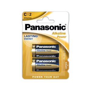 PILA C/LR14 Alcalina 1,5V PANASONIC Power (Blister 2 Unidades)