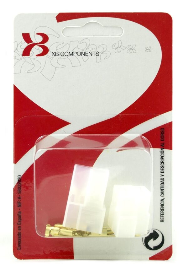 Caja Canectora 3 Vias terminales Faston 6,3mm (Blister)